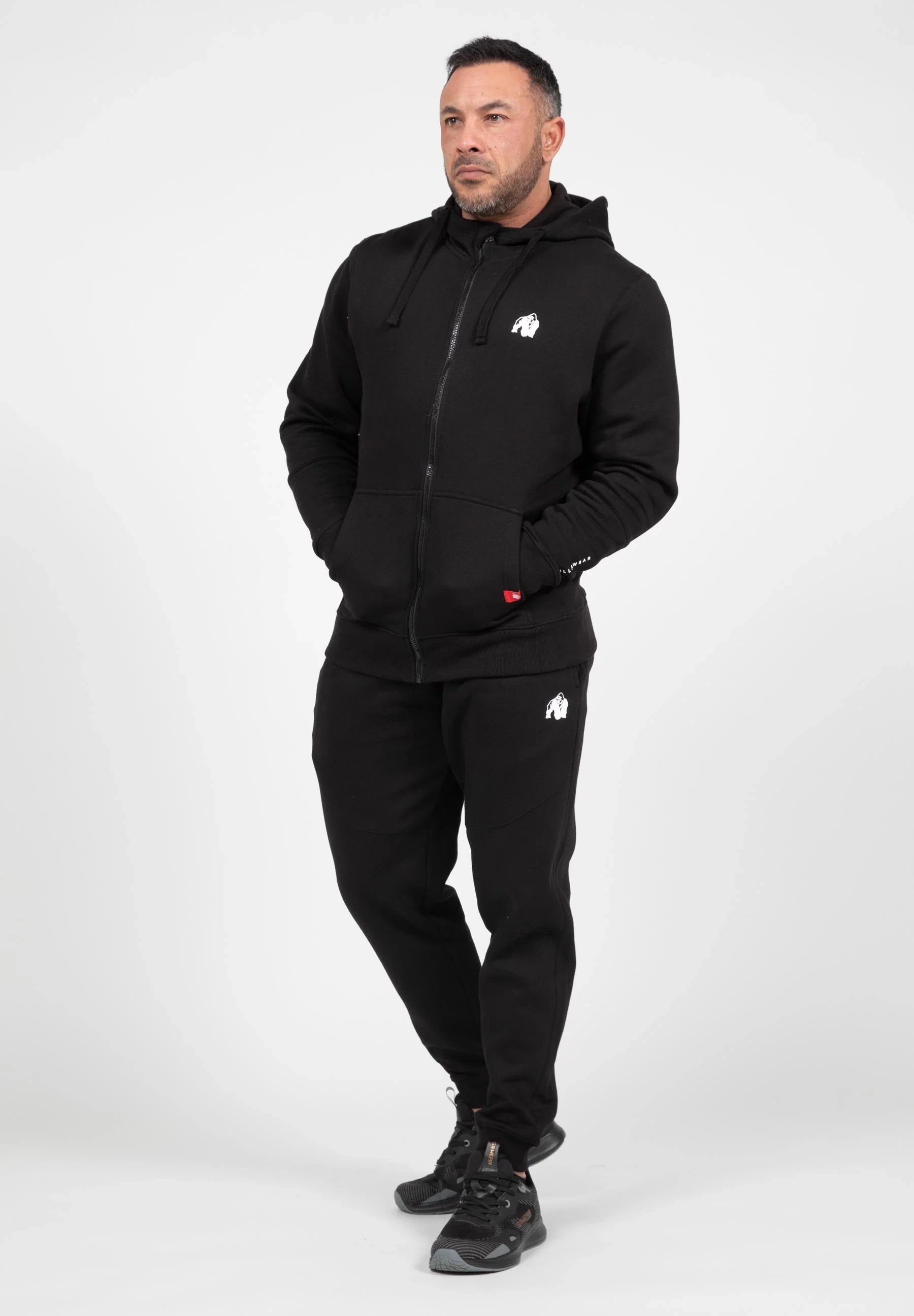 Leon Zipped Hoodie - Black [Madhësia: 2XL]