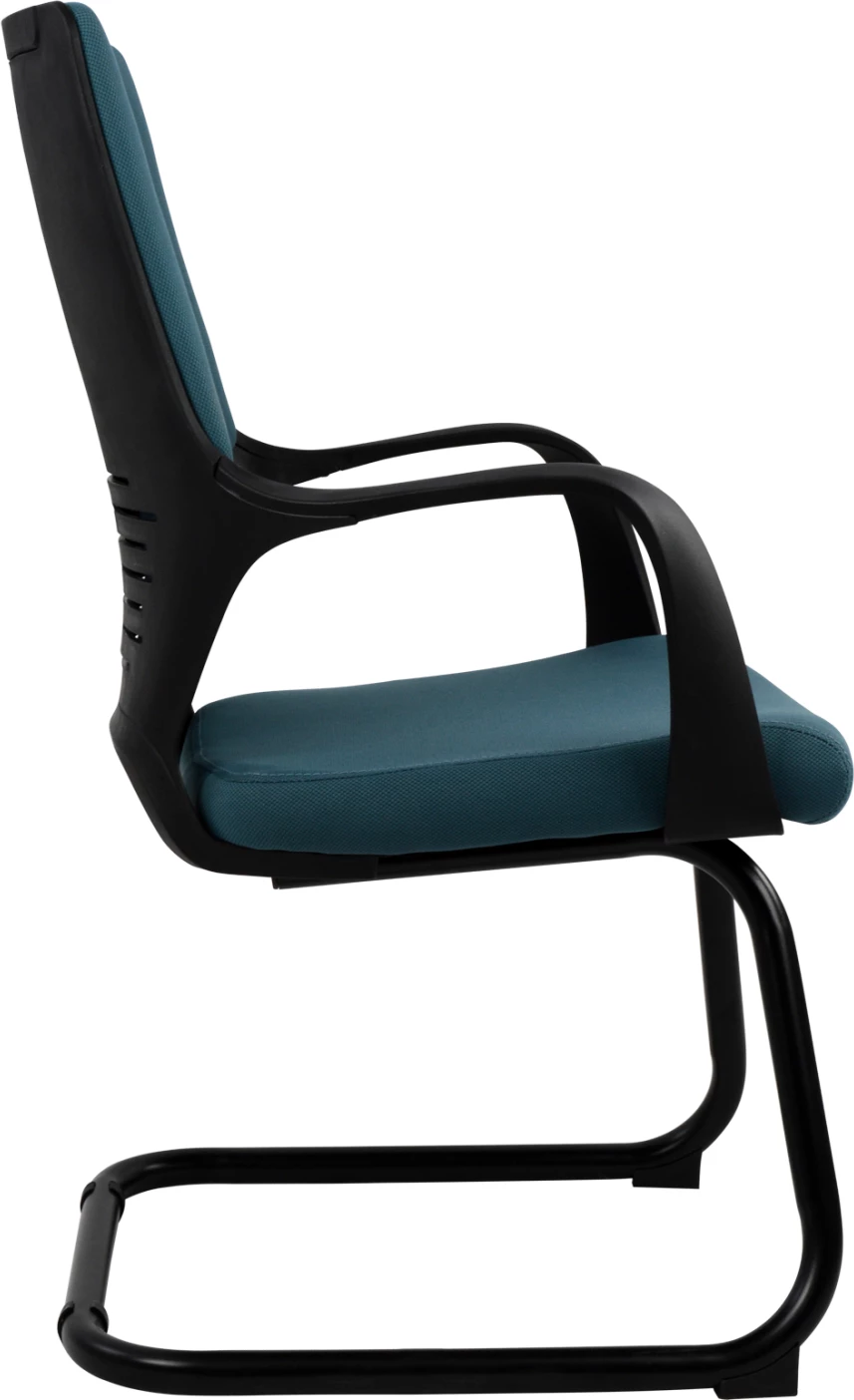 Karrige konferencash FH0168.06, e zezë/blu, 63,5x59x94,5 cm