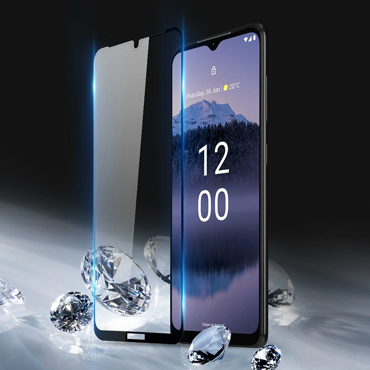 Xham i temperuar Dux Ducis 10D për Nokia G11 Plus, 9H, me kornizë të zezë