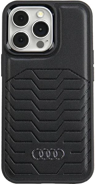Mbështjellës Audi Synthetic Leather me MagSafe për iPhone 13 Pro / 13, i zi