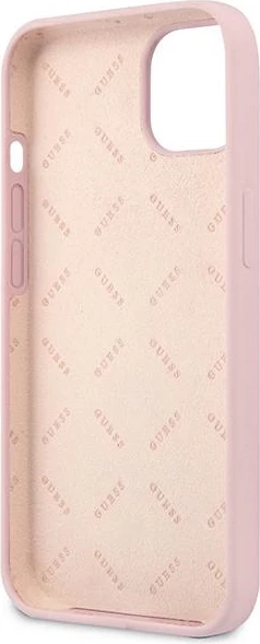 Mbështjellës Guess Silicone Triangle për iPhone 13 6.1", vjollcë