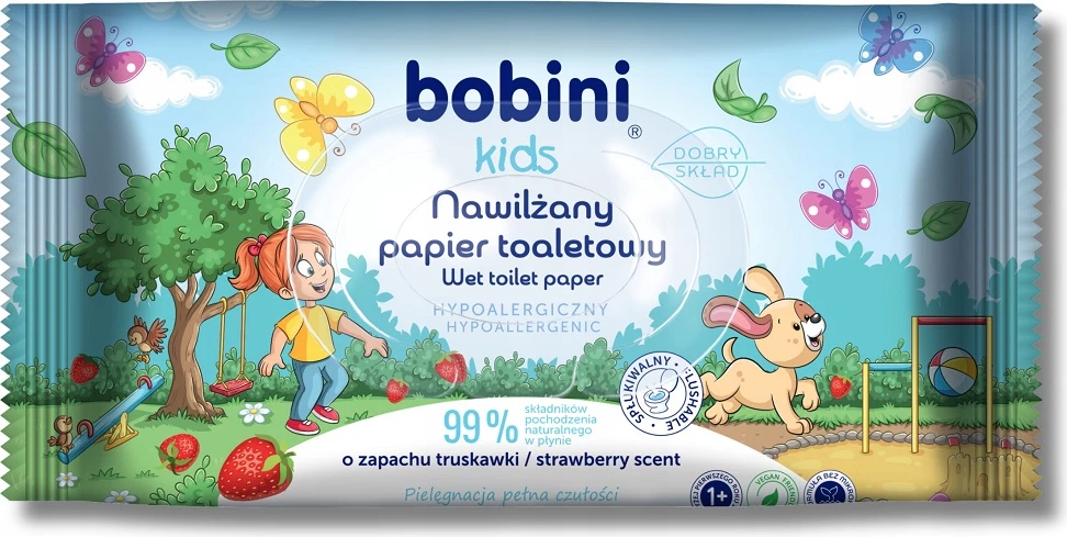 Letra të lagura për fëmijë Bobini, 50 copë