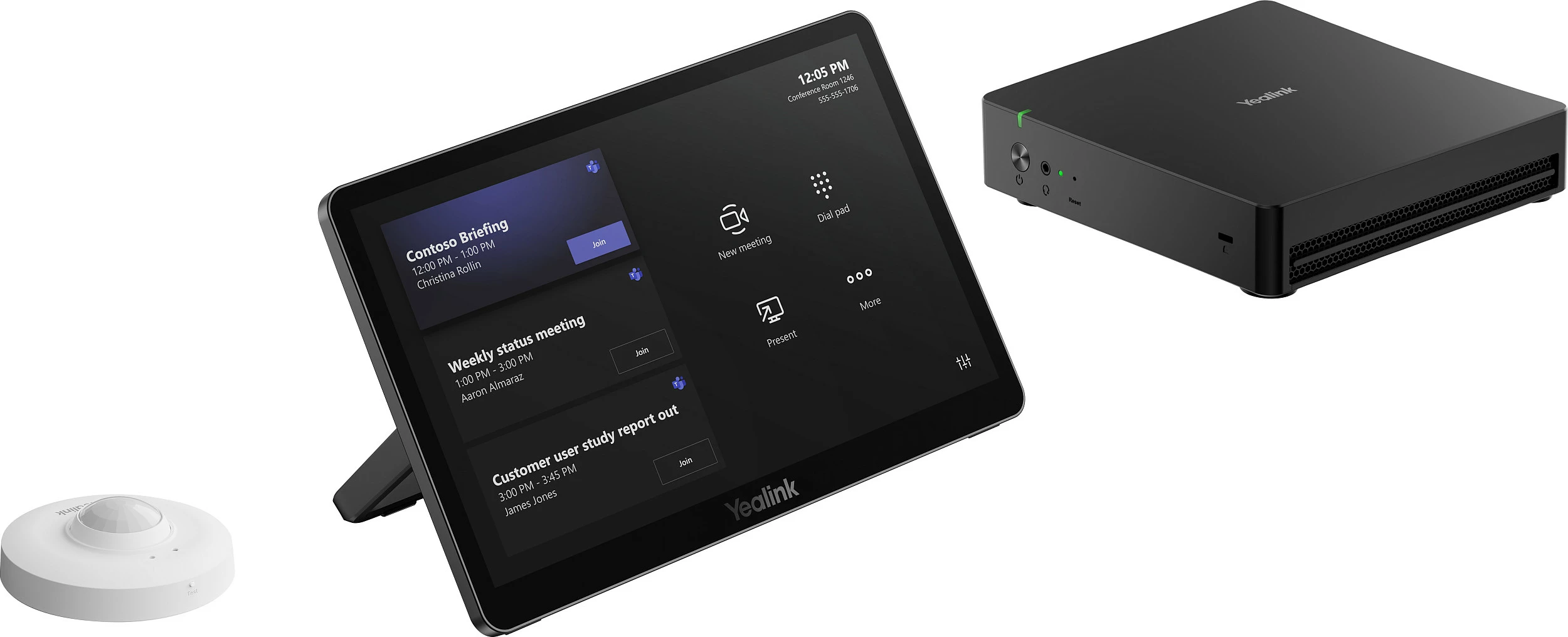 Sistem konferencash Yealink MCoreKit-C5U-MS, Mini PC Teams Rooms, ekran touch 11.6", RAM 16GB