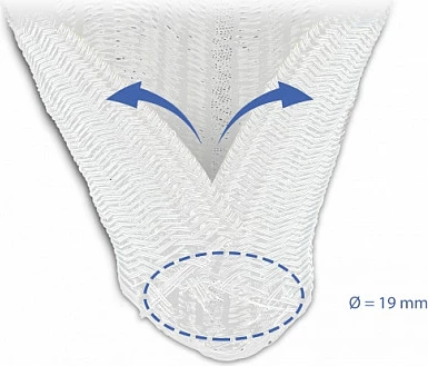 Mëngë rrjete vetë-mbyllëse për kabllo DeLOCK, 10 m x 19 mm, e bardhë