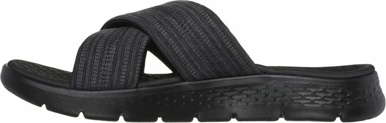 Flip-flopa për femra Skechers GO WALK FLEX SANDAL IMPRESSED 141420, gri e zezë [Madhësia: 35]