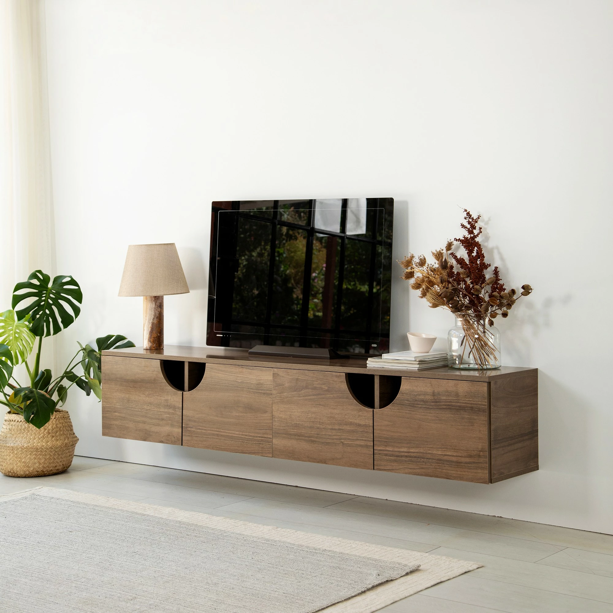 Mbajtës TV, ngjyrë arre, Skye Decor