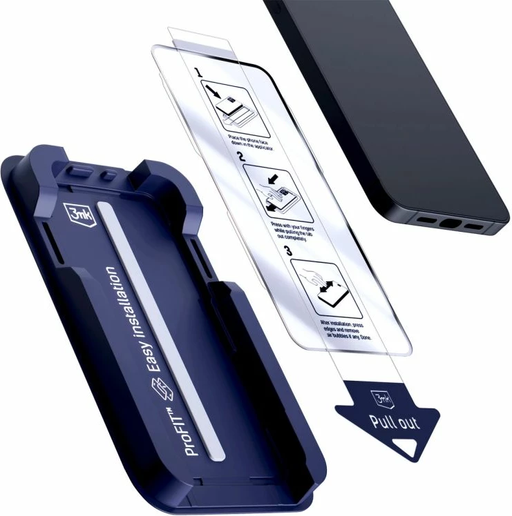 Mbrojtës ekrani tempered glass 3mk HardGlass Max për iPhone 14 Pro