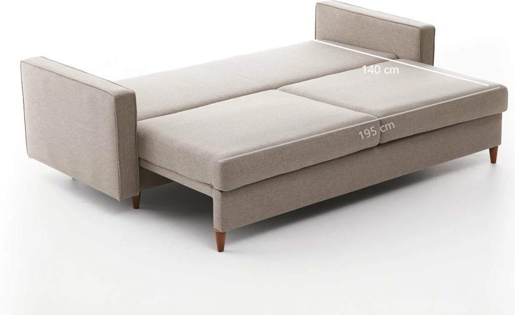 Divan-krevat treshe, ngjyrë krem, Atelier del Sofa, Eva