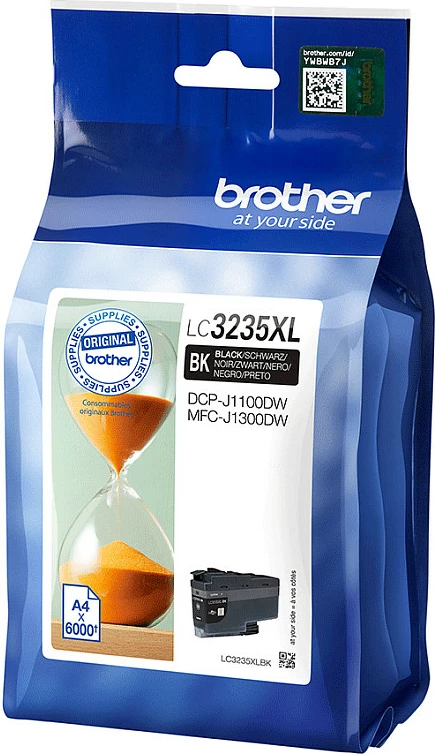 Kasetë ngjyrë Brother LC3235XLBK, 6000 faqe, e zezë