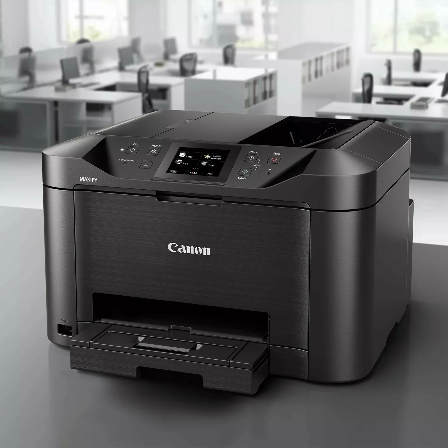 Printer multifunksional Canon MAXIFY MB5150, inkjet, ngjyrë, A4, i zi