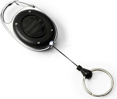 Çelësar me dritë LED Durable Jojo Style, metal, 1 copë, i zi