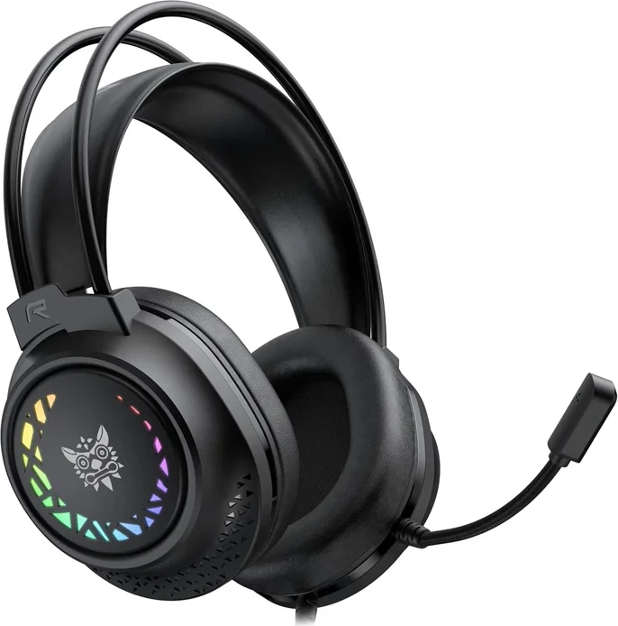 Kufje gaming ONIKUMA X92, me mikrofon, RGB, USB + 3.5mm, driver 50mm, të zeza