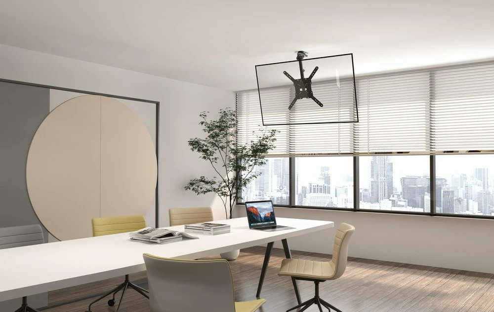 Mbajtëse tavani për TV/monitor Gembird CM-55ST-01, 23-55", e zezë