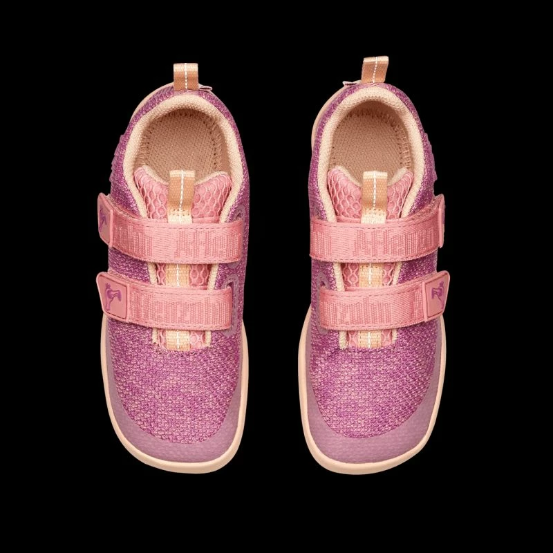 Këpucë për fëmijë Affenzahn Barefoot Shoe Knit Happy Flamingo