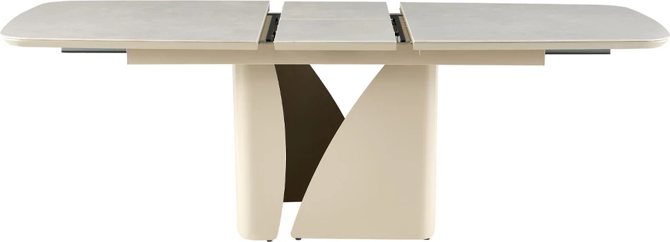 Tavolinë zgjatëse Celeste, ngjyrë bezhë-latte, 180x90x76cm