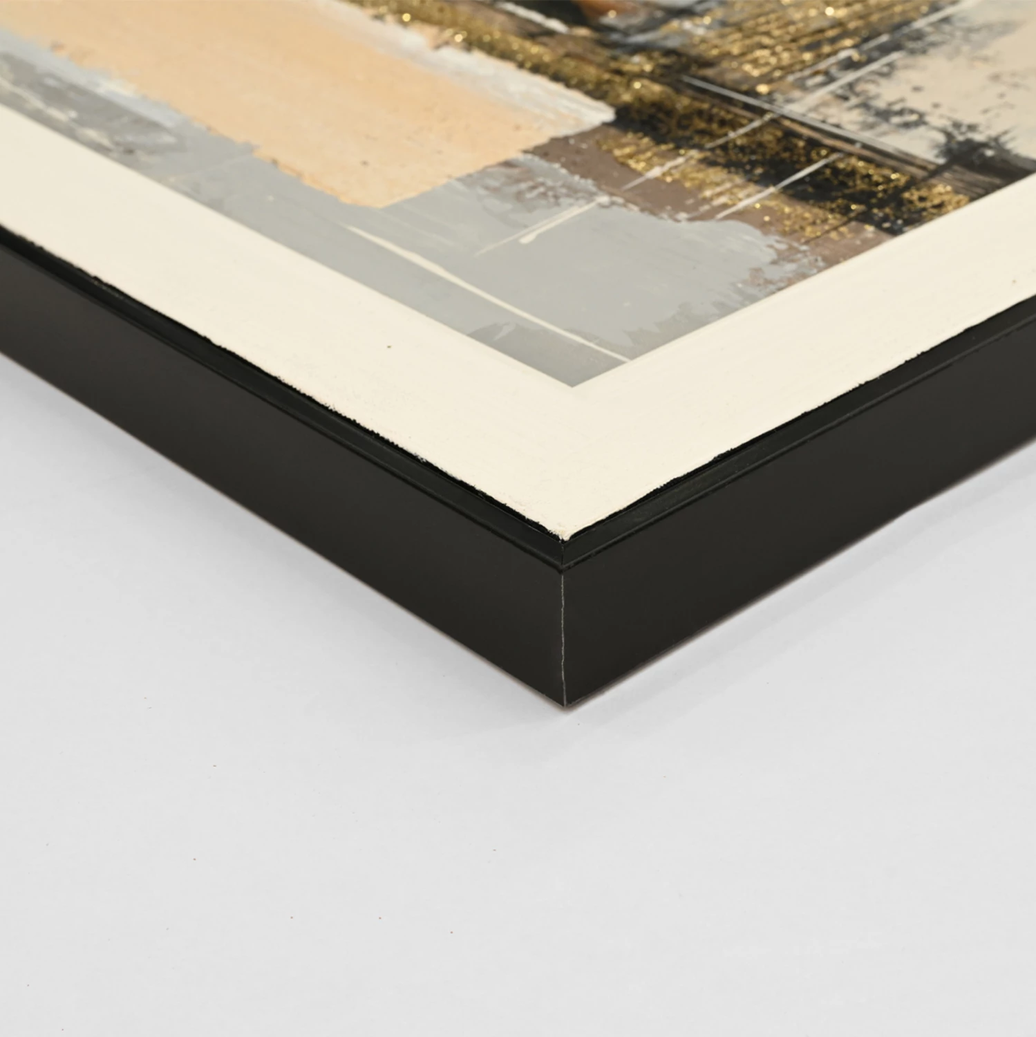 Pikturë muri abstrakte FH4551, kornizë PS e zezë, kanavacë, 142x4.5x72 cm