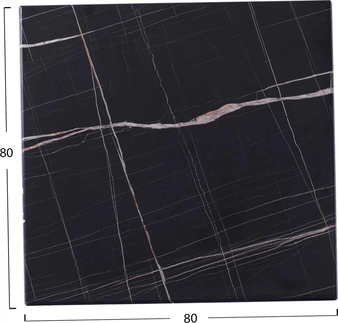 Sipërfaqe tavoline mermer i zi 741 Werzalit 80x80 FH5231.13