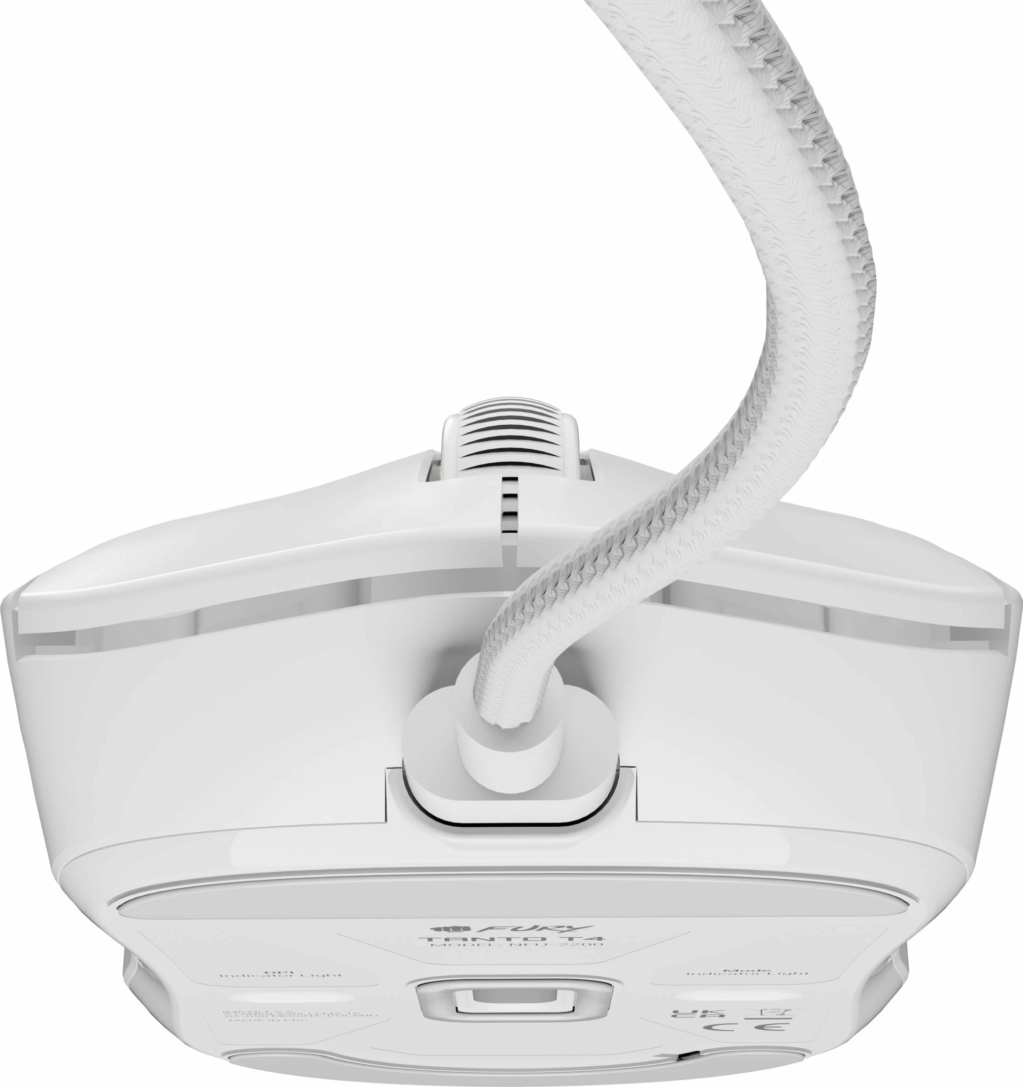 Maus gaming Fury Tanto T4 NFU-2200 me kabllo USB, 12000 DPI, 7 butona, 46 g, i bardhë