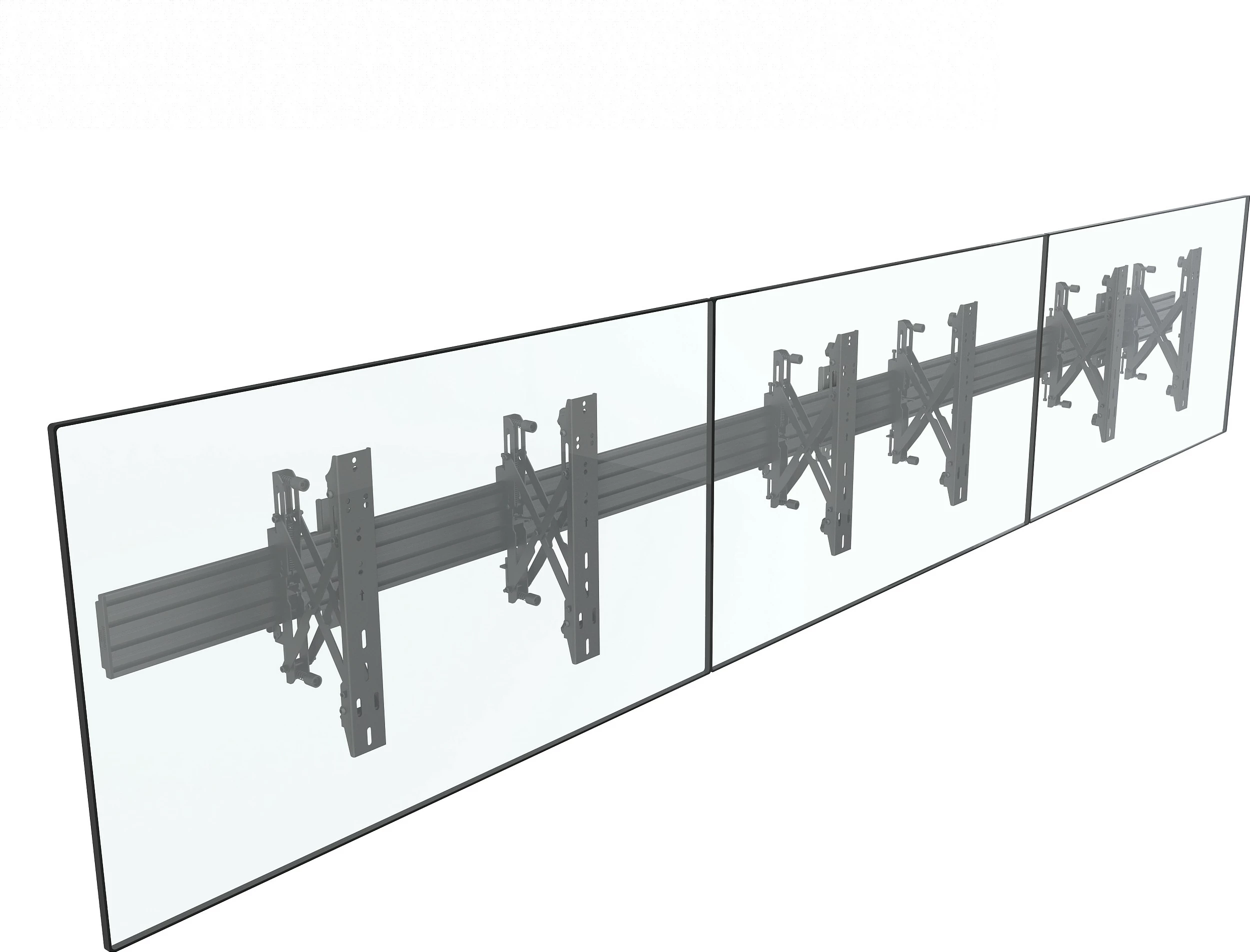 Mbajtëse muri për TV Equip 37"-65", 1 ekran, VESA 600x400, deri 30 kg, e zezë