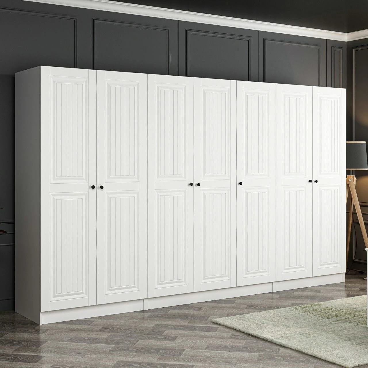 Dollap Skye Decor, ngjyrë e bardhë, Kale Mebran, 4776