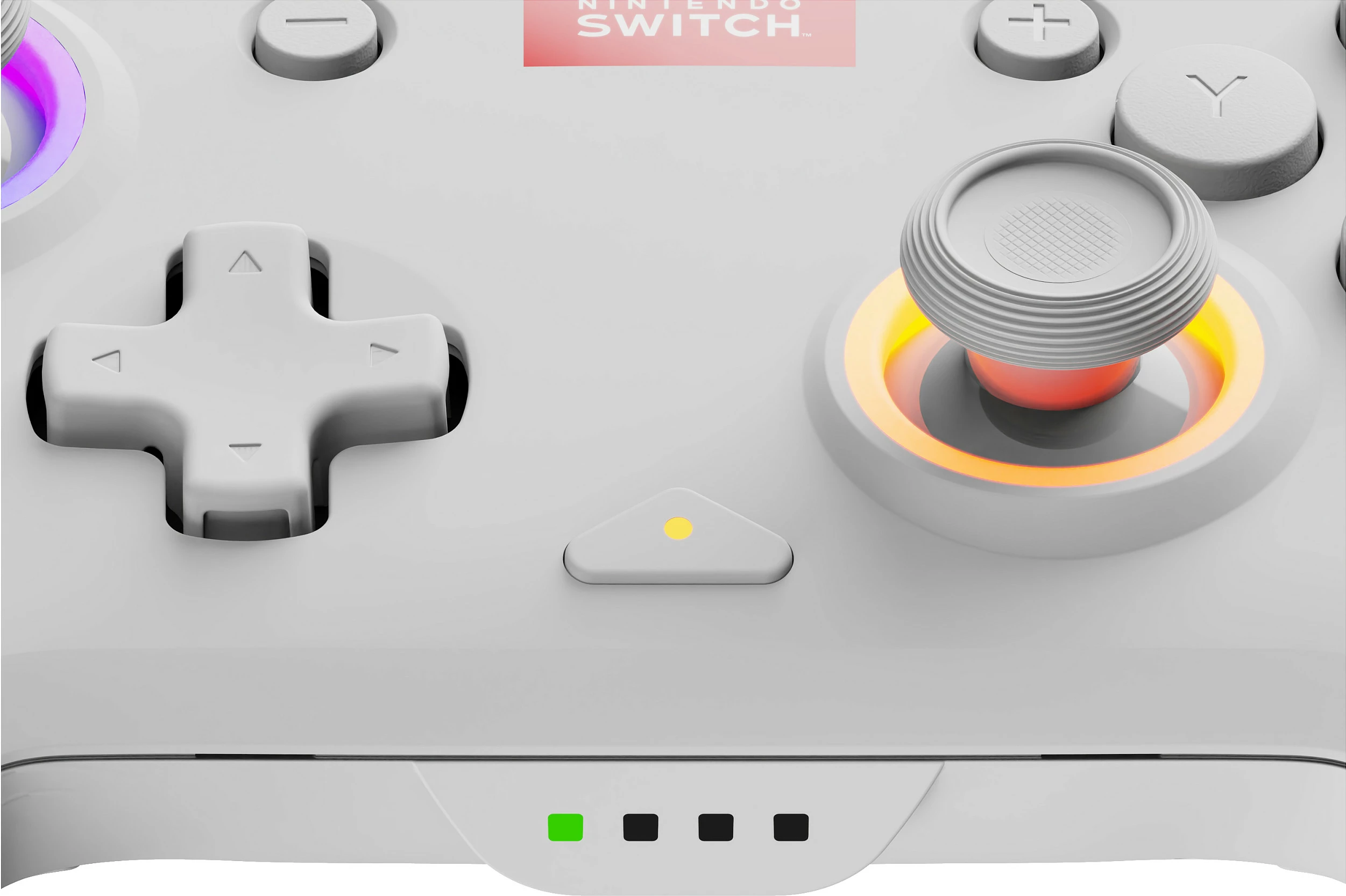 Gamepad PDP Afterglow Wave Wireless për Nintendo Switch/Switch OLED, RGB, i bardhë