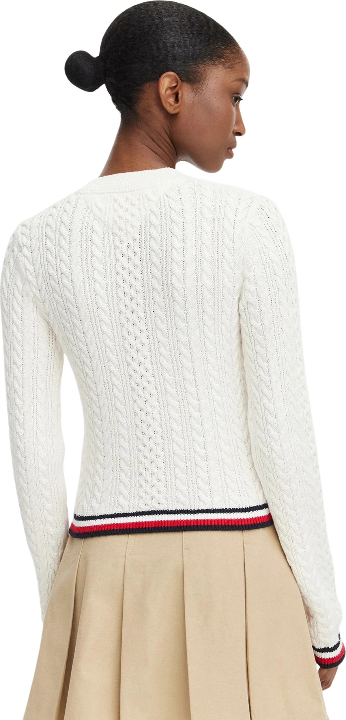 Xhemper për femra Tommy Hilfiger Jeans DW0DW22933, i bardhë [Madhësia: L]
