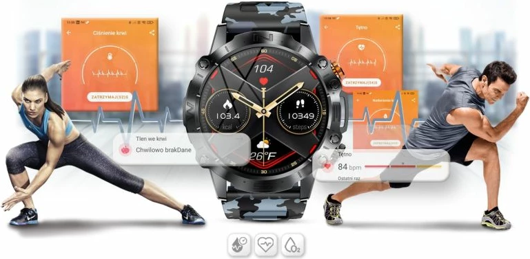 Smartwatch Gravity unisex, e zezë