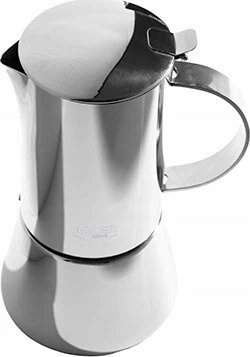 Aparat kafeje espresso (moka) Adler AD 4417, 620 ml (10 filxhanë), argjendtë