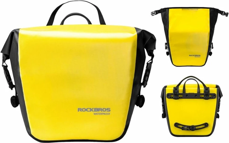 Çantë anësore biçiklete Rockbros, e verdhë