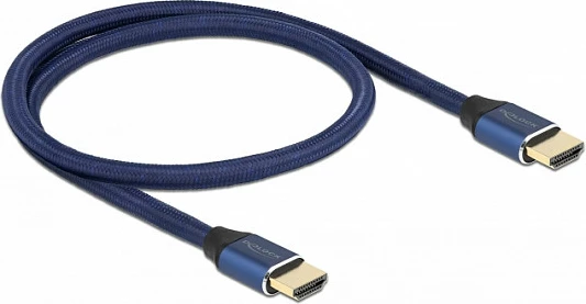 Kabllo HDMI DeLOCK Ultra High Speed, 48 Gbps, 8K@60Hz, 0.5 m, e kaltër