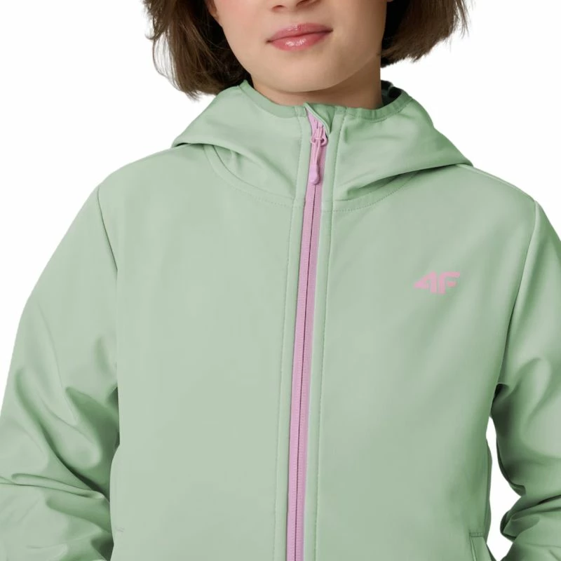 Jakne softshell për vajza 4F F478 mint