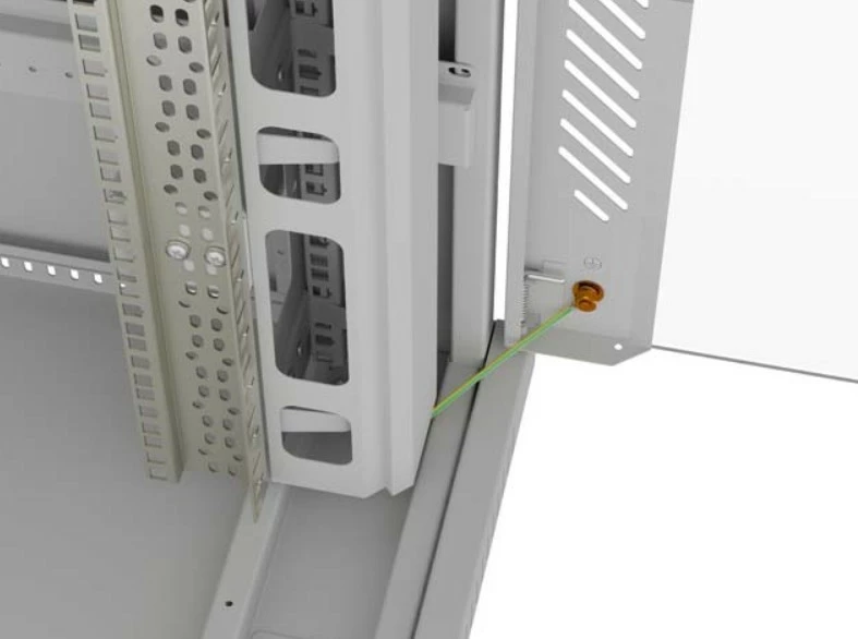 Kasë serveri Lanberg FF01-8047-12SL, 47U, me derë xhami, LCD, Gri