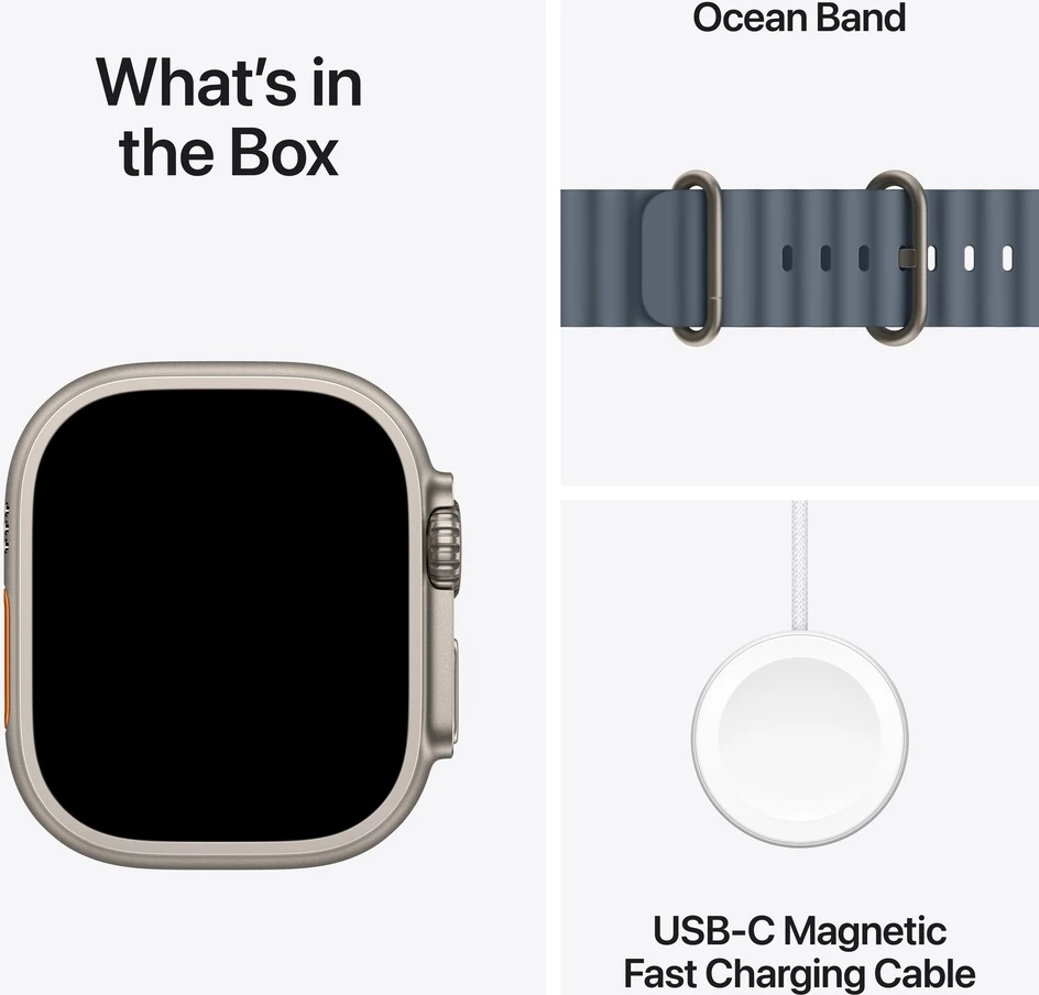 Apple Watch Ultra 3 Cellular 49mm Large Natural Titanium Milanese Loop