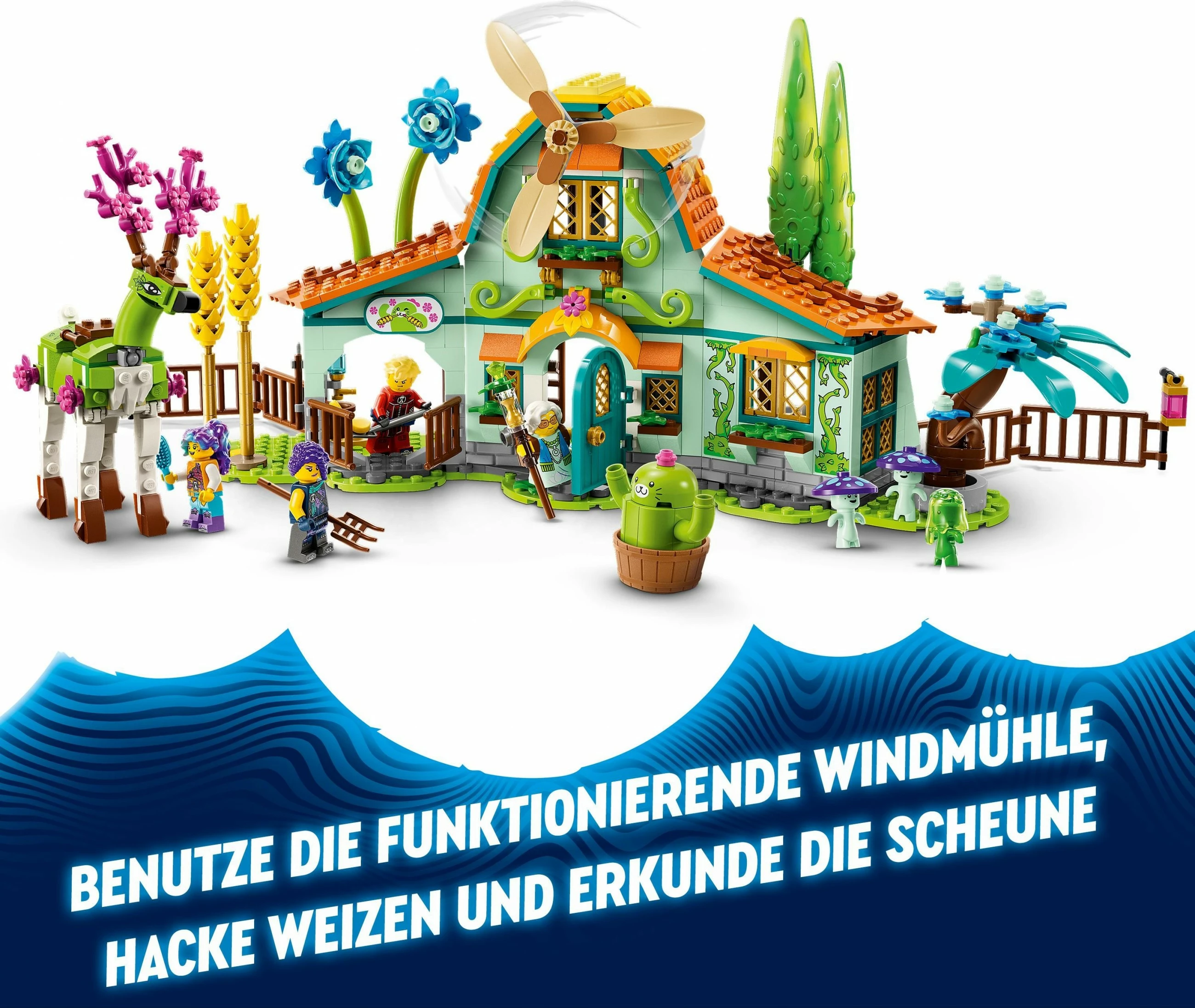 Set ndërtimi LEGO Stable of Dream Creatures, 681 pjesë, shumëngjyrësh