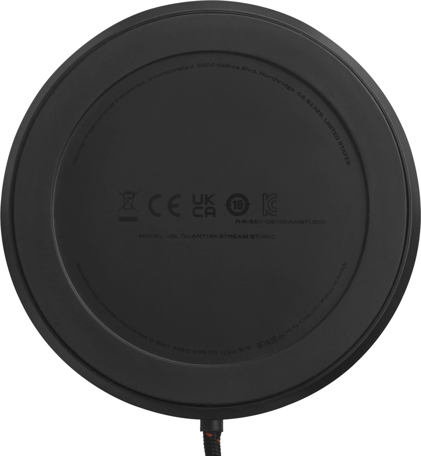 Mikrofon JBL Quantum Stream Studio, 4 mënyra regjistrimi, RGB VU meter, i zi