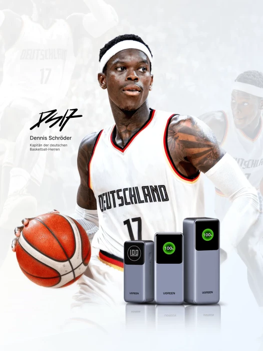 Powerbank UGREEN Nexode 35525B 25,000mAh 200W (PD 3.1) me ekran digital TFT, gri