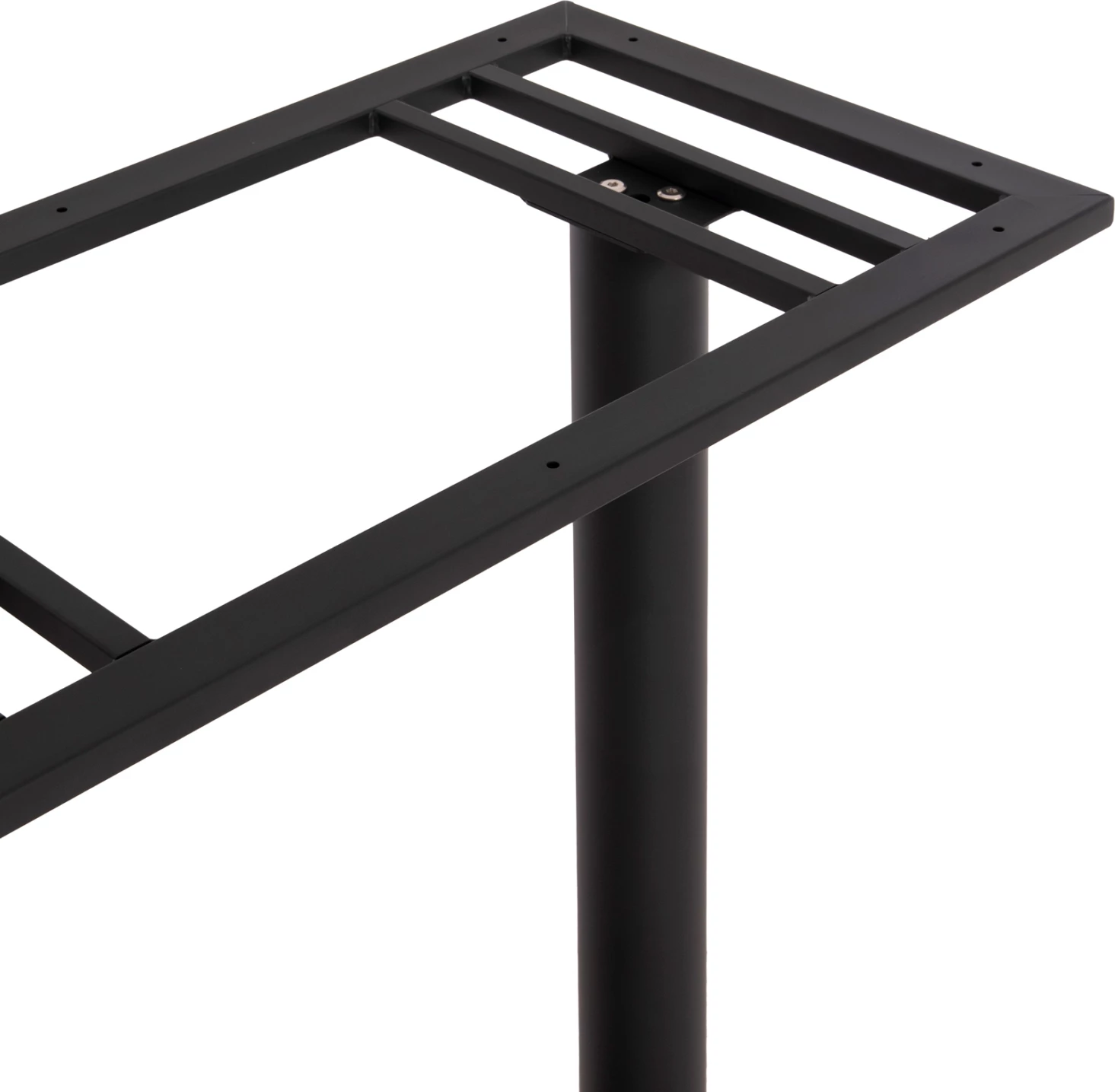 Bazë për tavolinë bar, dy këmbë, metal, ngjyrë e zezë, 80x40x108H cm