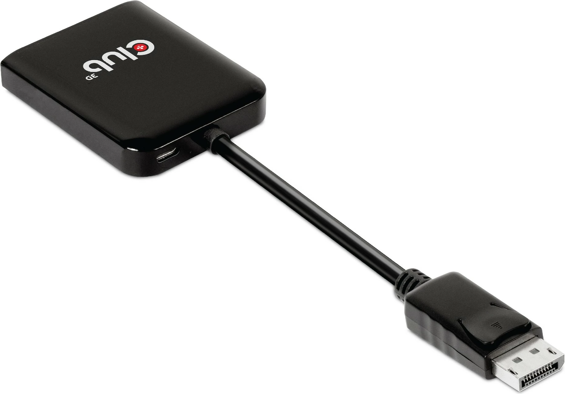 Adapter DisplayPort Club3D Multi Streaming Transport Hub 1xDP në 2xDP, 4K, i zi