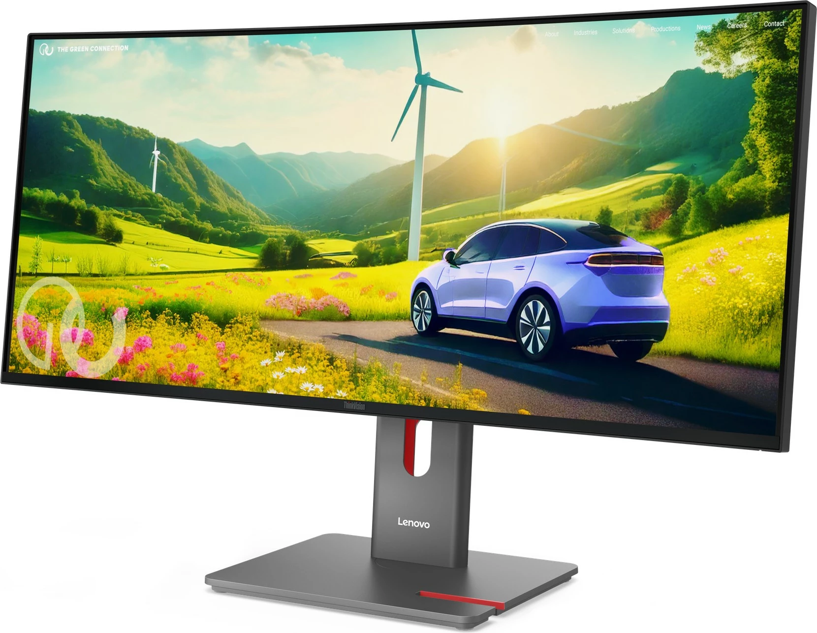 Monitor Lenovo ThinkVision P34WD-40, 34 inç, 3440x1440, IPS, 120Hz, USB-C docking, altoparlantë, Eclipse Black
