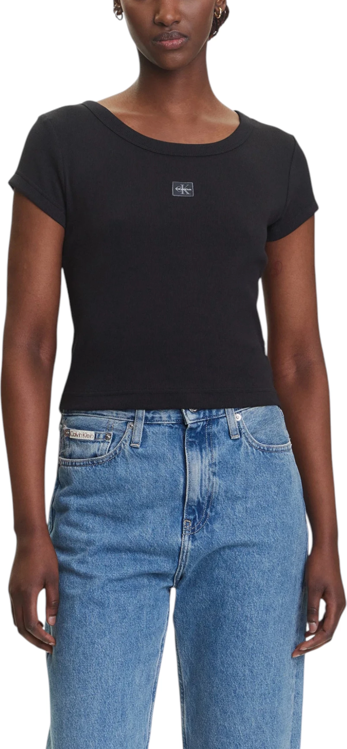 Maicë për femra Calvin Klein Jeans LV047C200G, e zezë [Madhësia: M]