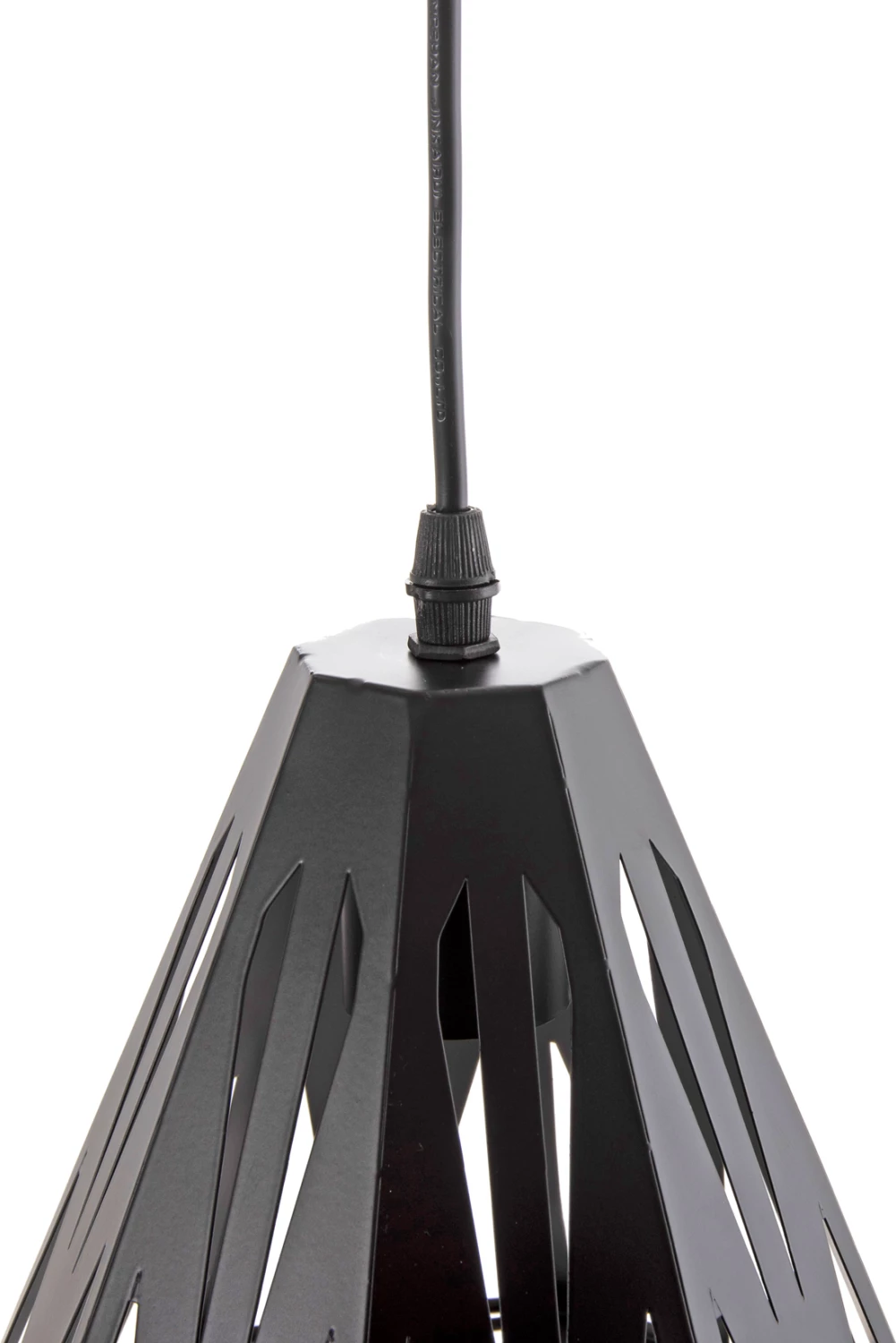 Llambë varëse tavani FH4083 3 'fenerë' metal i zi Φ23x127Hcm