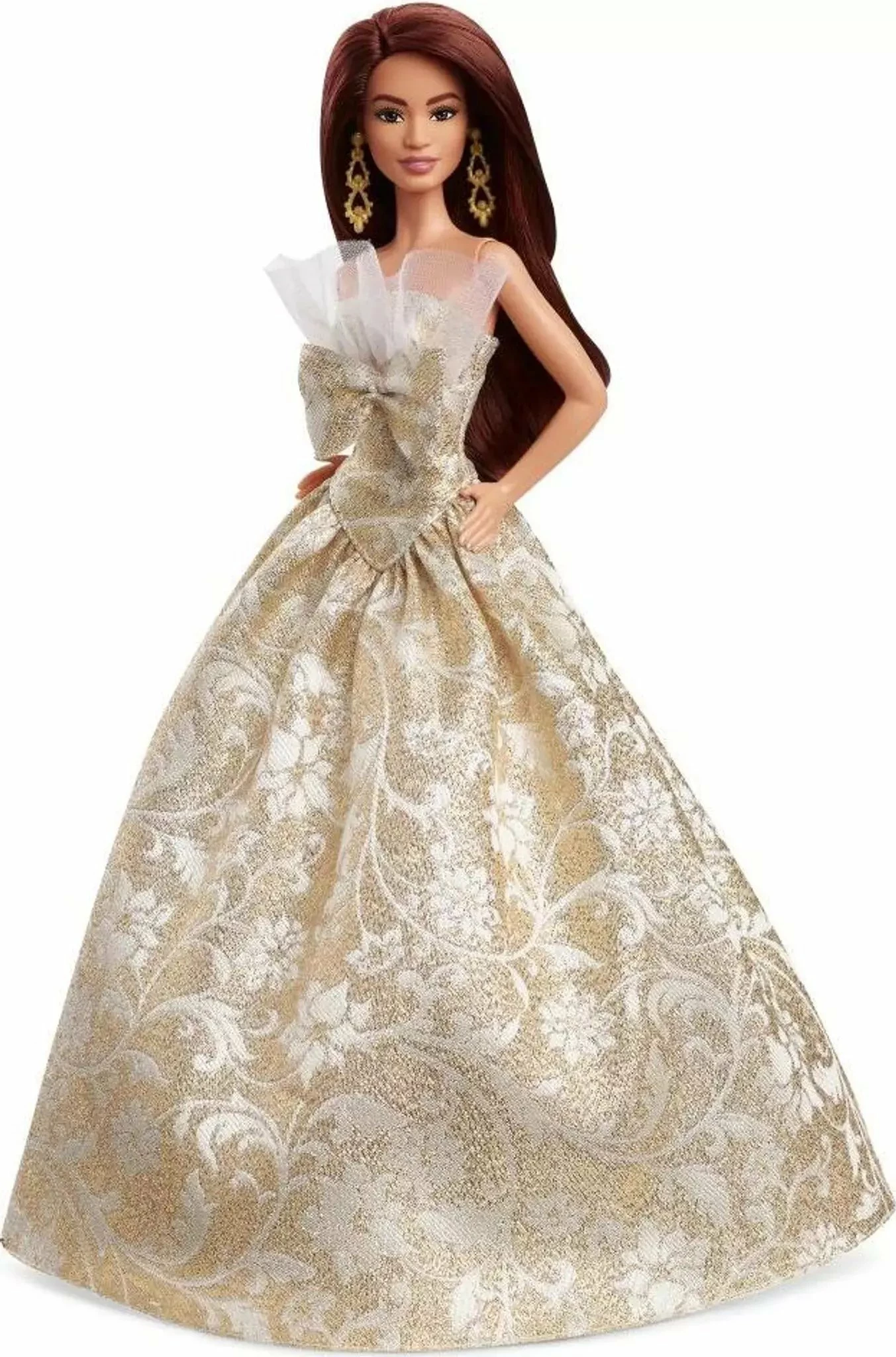 Kukull Barbie Mattel Holiday 2025 Signature JBH97, 29 cm, ari/argjend, me kuti dhurate