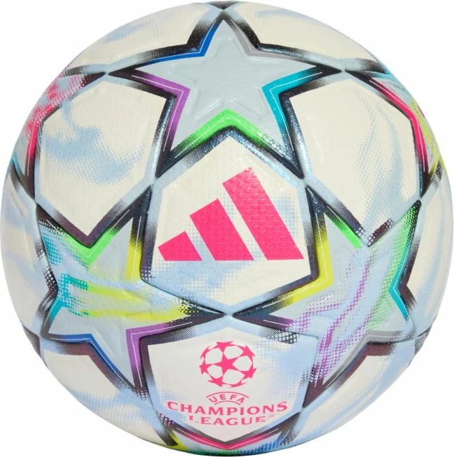 Top futbolli adidas UCL Pro 26/27 League Stage KE9757, i bardhë/kaltër/shumëngjyrësh, me kuti