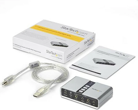 Adapter audio USB StarTech 7.1 me S/PDIF, 16-bit, argjendi