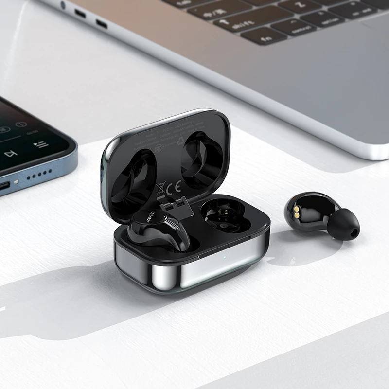 Kufje Acefast T7, wireless TWS, për gaming dhe muzikë, Bluetooth 5.2, IPX4, argjendtë
