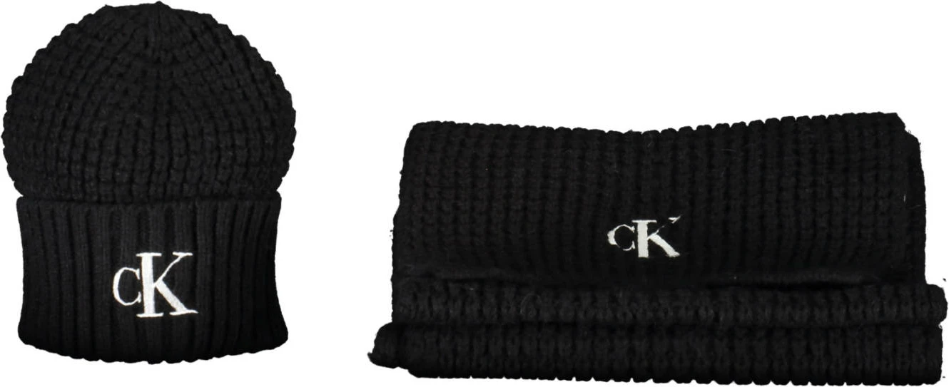 shall + kapelë për femra CALVIN KLEIN, të zeza