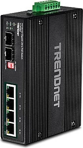 Switch TRENDnet TI-UPG62, 4x Gigabit Ultra PoE, 2x SFP, DIN Rail, IP30