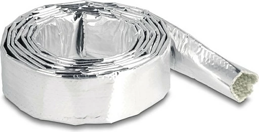 Mëngë mbrojtëse për kabllo DeLOCK, 2 m, Ø20 mm, -40 deri 200°C, argjend