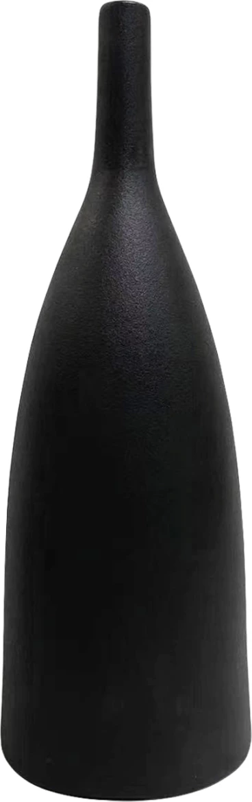 Dekor tavoline qeramike GALAD FH4634.02, ngjyrë e zezë mat, Φ14x40.5H cm