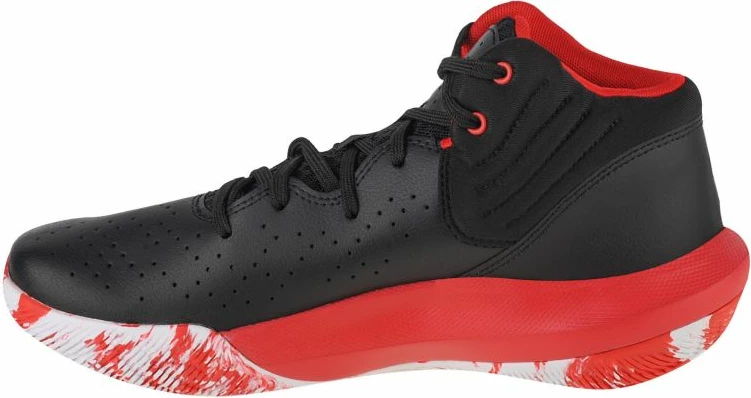 Këpucë basketbolli për meshkuj Under Armour Jet 21 M, të zeza me të kuqe [Madhësia: 40.5]